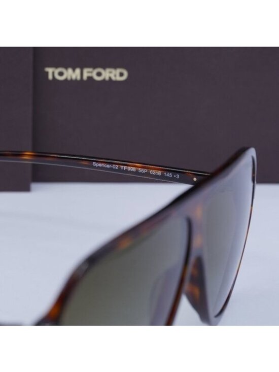 Tom Ford Spencer-02 FT0998 56P Aviator Sunglasses - Havana/Brown